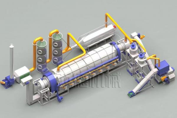 相對(duì)于傳統(tǒng)的處理方式，連續(xù)式炭化爐有高效、環(huán)保和可持續(xù)的優(yōu)點(diǎn)