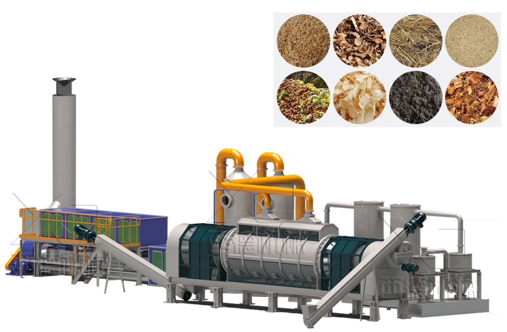 花生殼使用連續(xù)式炭化爐炭化后有哪些作用？